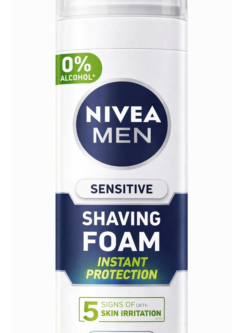 NIVEA MEN Chamomile And Hamamelis Sensitive Shaving Foam For Men 200ml - Image 1